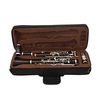KERREY Intermediate Clarinet Professional Ebony Clarinet German G Tone 18 Keys Woodwind Instrument (Color : 02)