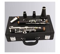 KERREY Intermediate Clarinet Professional Ebony Clarinet German G Tone 18 Keys Woodwind Instrument (Color : 01)