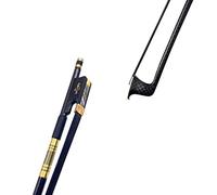 KERREY Light Black Grid Carbon Fiber Plaid Viola Bow Black/white Horsehair Horsetail Fiddle Bow (Color : Black Horsehair)