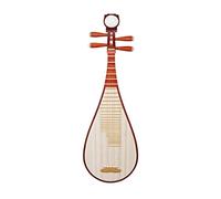 KERREY Lute Stringed Instrument Rosewood Material Log Color Flowers Blooming Rich Headdress Children's Pipa For Beginners To Play