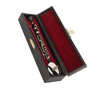 KERREY Miniature Clarinet Replica With Stand And Case Mini Musical Instrument House Ornament Mini Musical Instrument Ornaments