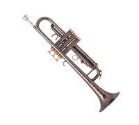 KERREY New Professional Trumpet Black Nickel Gold Plated Yellow Brass Instruments Bb Trumpete Popular Musical Standard Trumpet