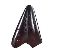 KERREY ocarina Three Tube Ceramics Ocarina 12 Holes Alto C Tone Smoked Luxury Ocarinas Music Instruments Gifts Ideas