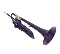 KERREY Purple Trumpet Bb B Flat Brass Phosphor Copper Exquisite With Mouthpiece Cleaning Brush Glove Strap Standard Trumpet