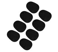 KERREY Saxophone Mouthpiece Pads Black Thin Silicone Rubber Cushions Sax Patches 8pcs/1pack Sax Replacement Part