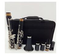 KERREY Student Clarinets Bb Matte ABS Resin Bakelite Clarinet Mouthpiece 4C Included Case + Reeds Standard Clarinet Set
