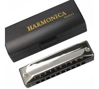 KERREY Students Harmonica 10-hole Blues Professional Harmonica Beginners' Introductory Teaching Harmonica Musical Instrument C-key Harmonica