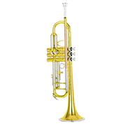KERREY Trumpet Standard Brass Brass Body Cupronickel Tuning Pipe Trumpet Musical Instrument Standard Trumpet