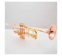 KERREY Trumpet Standard Brass Rose Gold Trumpet B Flat Trumpete With Mouthpiece And Case Accessories Standard Trumpet