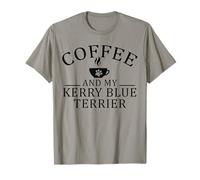 Kerry Blue Terrier Dog and Coffee T-Shirt