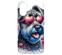Kerry Blue Terrier Dog St Valentines Day Artwork Case for iPhone 17