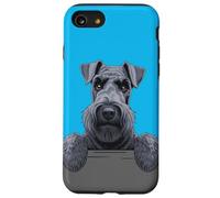 Kerry Blue Terrier Funny Peeking Pocket KBT Puppy Dog Lover Case for iPhone SE (2020) / 7/8