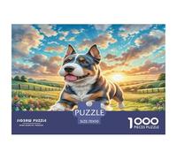 Kerry Blue Terrier Jigsaw Puzzles 1000 Pieces for Adults Educational Games Puzzle for The Whole for Women Home Decoration 100% Recvcled Cardboard 70x50cm/1000pcs