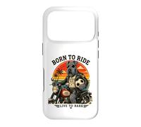 Kerry Blue Terrier on motorbike love footbal - soccer DIGOR Case for iPhone 17 Pro