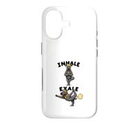 Kerry Blue Terrier practicing yoga inhale exale DIGOR funny Case for iPhone 17