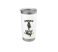Kerry Blue Terrier Practicing Yoga Inhale exale DIGOR Funny Stainless Steel Insulated Tumbler