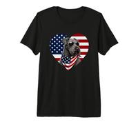 Kerry Blue Terrier USA Flag Patriotic Dog July 4th Premium T-Shirt