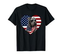 Kerry Blue Terrier USA Flag Patriotic Dog July 4th Value Graphic T-Shirt