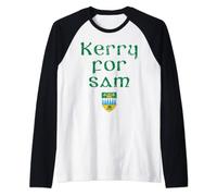 Kerry for Sam, All Ireland gaelic football Raglan Baseball Tee