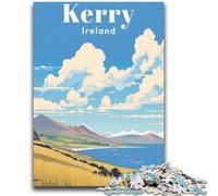 Kerry Ireland Travel 1000 Piece Jigsaw Puzzles for Teenagers Gifts, Educational Stress Relief Toy for Is Ideal As A Gift for The Whole Family 1000pcs(50x75cm)