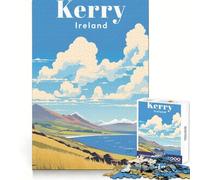 Kerry Ireland Travel 1000 Teenager Pieces Jigsaw Puzzle Reasoning Skill Light Enjoyment Sharp Cut Great Gift size 38x26cm