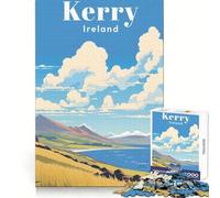 Kerry Ireland Travel Adults 1000 Pieces Puzzle Think Training Light Recreation Defined Edges Thoughtful Gift size 38x52cm