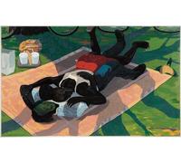 Kerry James Marshall Blanket Couple - Canvas Print On A Wooden Frame - Perfect Picture For Wall Decoration