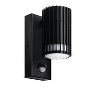 Kerry Outdoor Motion Sensor Wall Lights, Harfa Downward Outside Lighting Mains Powered, IP44 Black Aluminum Downlight, Exterior PIR Detector Security Fixture for Front Door, Porch, Garden(Bulb Excl.)