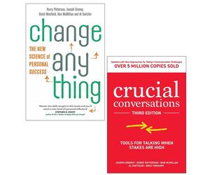 Kerry Patterson Collection 2 Books Set Crucial Conversations, Change Anything