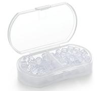 Kerryjewl Silicone Earring Backs, 100 Pcs Soft Clear Plastic Replacement Earrings Hoops