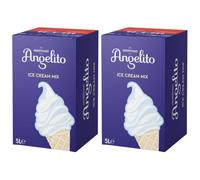 Kerrymaid Angelito Ice Cream Mix 10L x 2 - Soft Serve Vanilla Ice Cream Base - Ready to Use, Smooth & Creamy Texture - Ideal for Dessert Shops, Cafés, Events with Welari Thank You Card | (2 Pack)