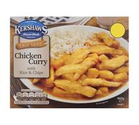 Kershaws Chip Shop Chicken Curry with Rice & Chips 460g × 12