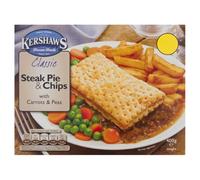 Kershaws Classic Steak Pie & Chips with Carrots & Peas 400g 400g × 12