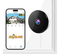 KERUI 4MP Indoor Window Camera, WiFi 2.4/5GHz Security Camera Indoor for House Looking Outside with AI Color Night Vision, Person & Motion Detection, Anti-Glare, Anti-Reflection, Easy Install