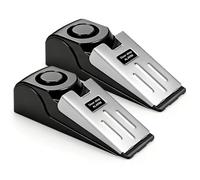 KERUI Door Stop Alarm, 2-Pack Portable Wedge-Shaped Door Security Stopper Alarm with Non-Slip Rubber, 125dB Siren Adjustable Sensitivity Lightweight, Suitable for Home Hotel Intruder Alert Detection