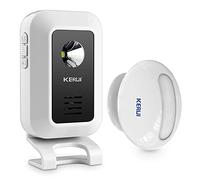 KERUI Welcome PIR Motion Sensor Split Alert Alarm System Auto Doorbell Receiver and Transmitter Home Office Security Protection for Front Doors Entry Garages Pathways Stockrooms and Warehouses