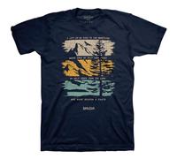 Kerusso, Faith Message, Mountain, Unisex Adult, Navy Blue, Comfortable Cotton, Crew Neck T-Shirt, Lift My Eyes Up, Navy Blue, XXL