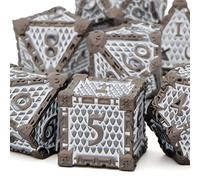 KERWELLSI D&D Dice Set, Metal Polyhedral RPG Dice - D20, D12, D10, D8, D6, D4