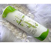 kerzenzauber-lusine Baptism Candle Communion Candle Boy Girl 250/70 mm VT-10 incl. Accessories for self-Labeling