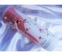 kerzenzauber-lusine VT-03 Baptism/Communion Candles for Boys or Girls 250/70 mm Including Accessories for Labelling The Candle