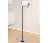 KES Chrome Toilet Roll Holder Free Standing 66cm (Taller Version), Toilet Paper Holder with Weighted Base for Bathroom, Modern Rustproof SUS304 Stainless Steel Polished Finish, BPH283S66