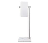KES Free Standing Toilet Roll Holder Stand Bathroom Tissue Paper Holder with Marble Base Freestanding Heavy Duty SUS304 Stainless Steel Brushed Finish, BPH285S1-2