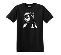 KES Iconic Film Image Ken Loach Billy Casper Falcon Retro Heavy Cotton t-Shirt Black