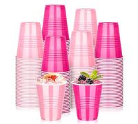 KesaPlan 100 PCS 12 OZ Plastic Cups, Party Cups Light Pink and Hot Pink Cups Disposable Drinking Cup Bulk For Bachelor Party Christmas Graduation Wedding Birthday Halloween Picnic Festive Celebrations