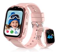 Kesasohe 4G Kids Smart Watch, Smart Watch for Kids GPS Tracker Phone Boys Girls with Video Call IP68 Waterproof SOS Game Voice Chat School Mode Toys Christmas Birthday Gifts