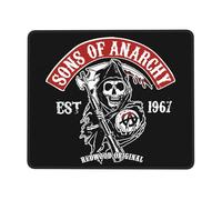 KESATUOT anarchy TV Series Sons Office and Gaming Mouse Pad Full-Coverage Printed Mouse Pad Precision Edge-Stitching Non-Slip & Wear-Resistant Multi 8.3 x 10.3 in