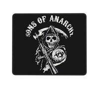 KESATUOT anarchy TV Series Sons Office and Gaming Mouse Pad Full-Coverage Printed Mouse Pad Precision Edge-Stitching Non-Slip & Wear-Resistant Multi 7 x 8.6 in