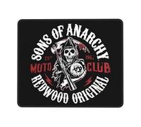 KESATUOT anarchy TV Series Sons Office and Gaming Mouse Pad Full-Coverage Printed Mouse Pad Precision Edge-Stitching Non-Slip & Wear-Resistant Multi 8.3 x 10.3 in