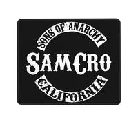 KESATUOT anarchy TV Series Sons Office and Gaming Mouse Pad Full-Coverage Printed Mouse Pad Precision Edge-Stitching Non-Slip & Wear-Resistant Multi 10 x 12 in