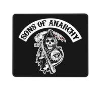 KESATUOT anarchy TV Series Sons Office and Gaming Mouse Pad Full-Coverage Printed Mouse Pad Precision Edge-Stitching Non-Slip & Wear-Resistant Multi 7 x 8.6 in